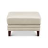 Arvo Leather Ottoman – Vanilla Top Grain Leather