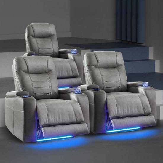 Picture of ASHLEY SCHOONER-3PC-THEATER-PKG-SLATE