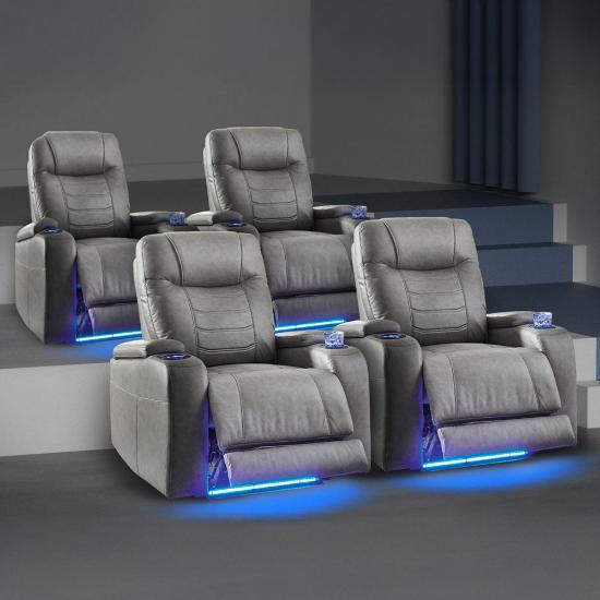 Picture of ASHLEY SCHOONER-4PC-THEATER-PKG-SLATE