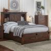 Sun Valley King Storage Bed with Rustic Timber Finish