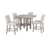 Serena 5-Piece Pub Table Set With Faux Marble Top