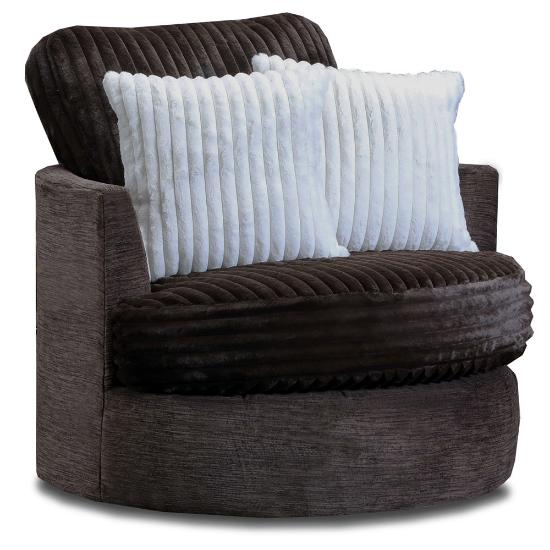 Picture of PEAK LIVING 7070-4024-BARRELL-CHAIR-CHOCLT