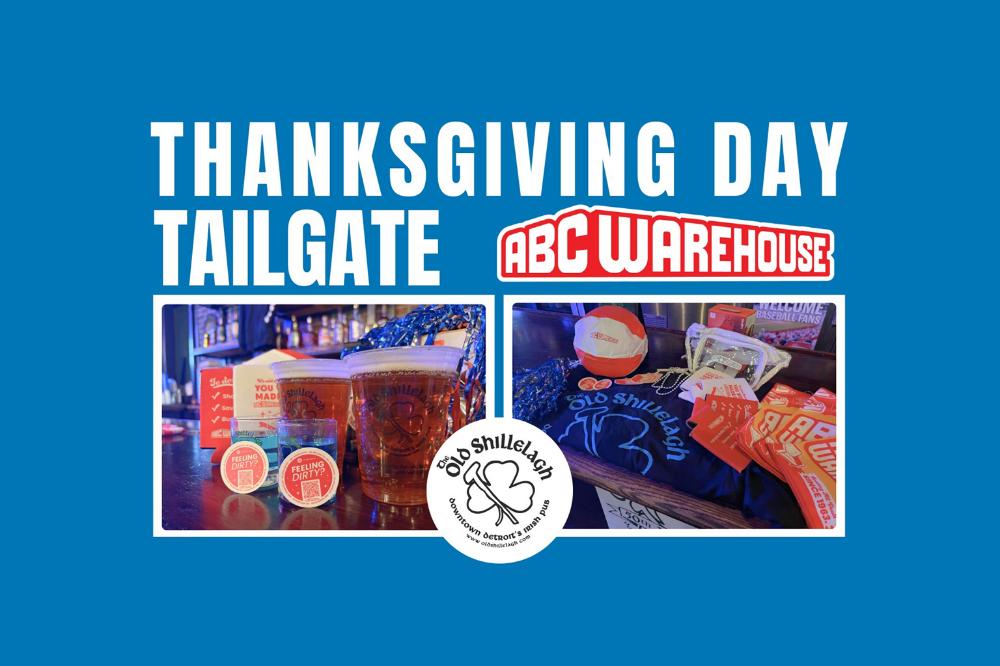 Thanksgiving Game Day Tailgate with ABC Warehouse at The Old Shillelagh!