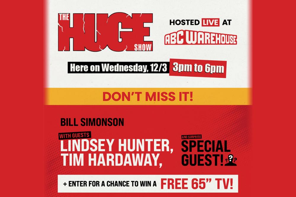 🎙 HUGE Show LIVE at ABC Warehouse Bloomfield  Guest Appearance by Detroit Lions legend Lomas Brown + Enter to Win Lions Tickets or a FREE 65" TV!