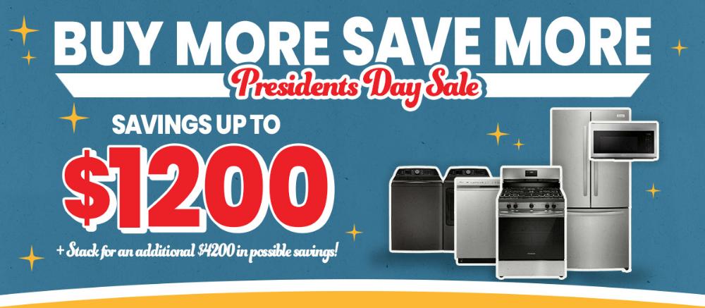 Presidents Day Buy More, Save More Sale at ABC Warehouse