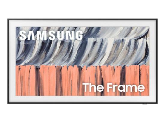 Samsung 55-inch The Frame LS03HE 4K QLED Vision AI Smart TV 2026 front view displaying abstract artwork