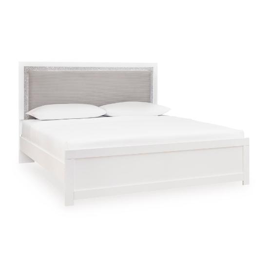 Picture of ASHLEY RAECHALLA-QUEEN-PANEL-BED-WHTE