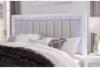 Santorini Queen bed metallic white headboard with ambient LED lighting