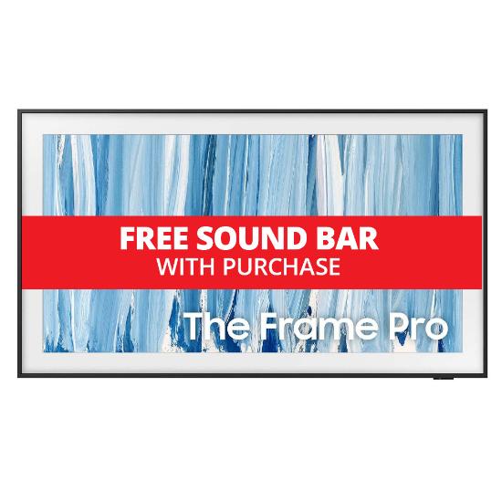 Samsung 85" The Frame Pro TV with free soundbar offer