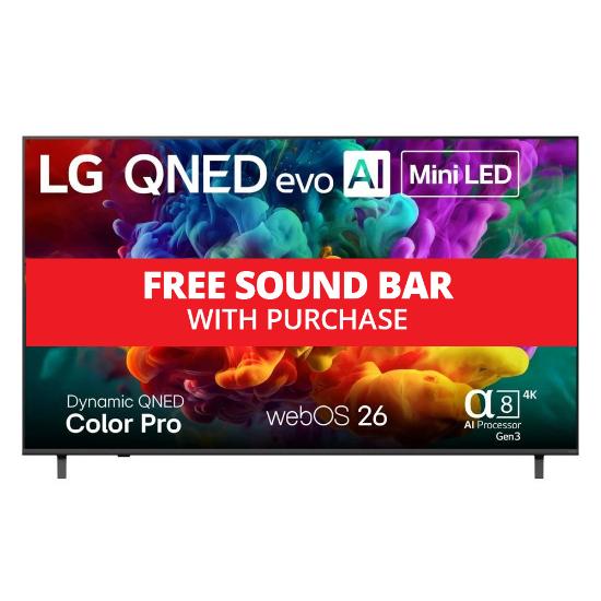 LG 75QNED84BUA QNED evo AI Mini LED TV with free soundbar with purchase
