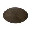 Hampton oval cocktail table top showing decorative wood grain veneer pattern