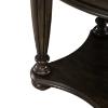 Hampton Oval End Table reeded leg and bottom shelf detail