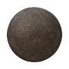 Hampton Round End Table fancy face veneer top view