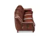 Hydeline Furniture Hampton Brown Leather Sofa side view