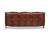 Hydeline Furniture Hampton Brown Leather Sofa back view