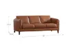 Maui Leather Sofa Dimensions - 88 x 36.5 x 32.5 Inches