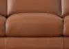 Maui Leather Sofa Nutmeg Leather Seat Cushion Detail