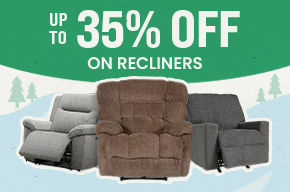 Recliners up to 35% off