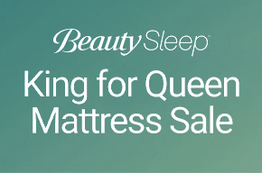 Beautyrest BeautySleep King for Queen Mattress Sale at ABC Warehouse featuring Dream Weaver firm, plush, and pillow top mattresses with special savings.