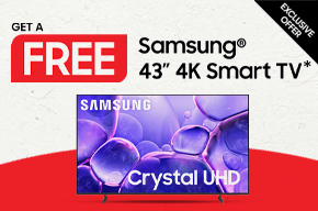 Samsung - Get a free Samsung 43" 4k Smart TV