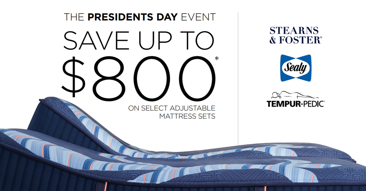 Tempur-Pedic - Sealy - Stearns - - Save Up To $800 On Select Adjustable Mattress Sets