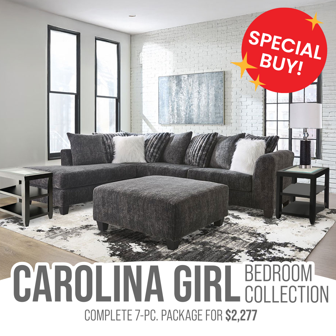CAROLINA GIRL BEDROOM COLLECTION COMPLETE 7-PC. PACKAGE FOR $2,277