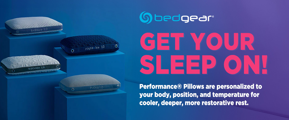 Get Your Sleep On - Performance® Pillows are personalized to your body, position, and temperature for cooler, deeper, more restorative rest.
