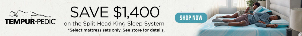 TEMPUR-PEDIC - Save Up To $1400 For Labor Day