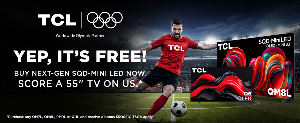 TCL - Free 55" Tcl TV Offer