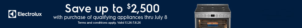 ELECTROLUX - Receive Up To A $2500 Rebate